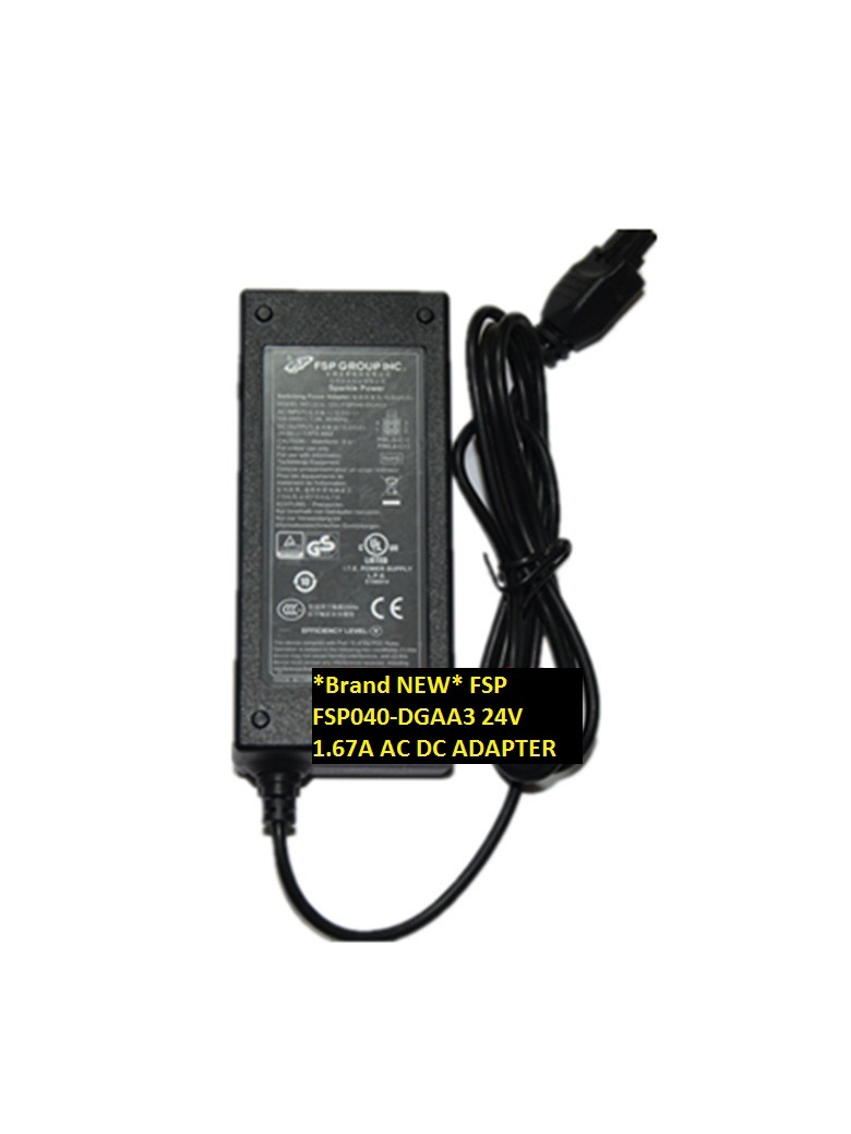 *Brand NEW* FSP FSP040-DGAA3 24V 1.67A AC DC ADAPTER POWER SUPPLY
